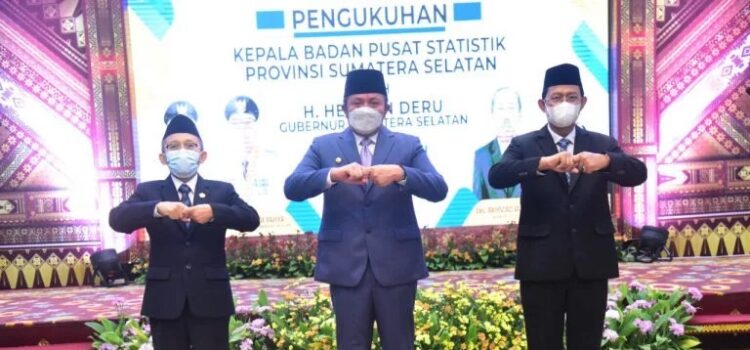 Pelantikan Kepala BPS Provinsi Sumsel Dr Ir Zulkipli MSi, Sabtu (4/6/2022)