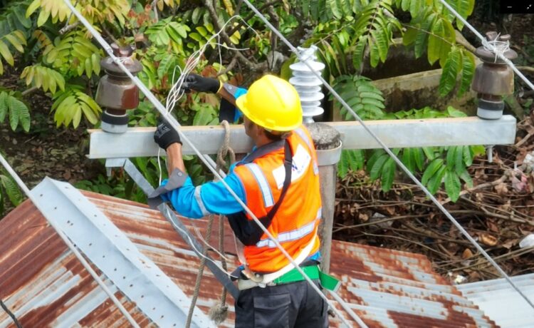 PLN ULP Lembayung melaksanakan ROW untuk menjaga keandalan listrik