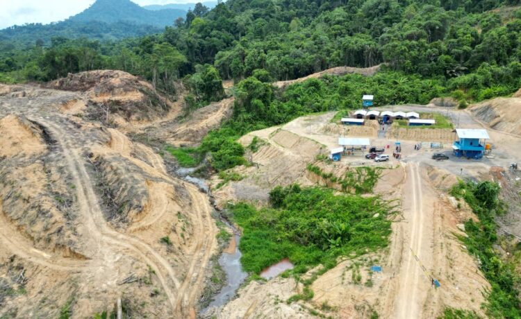 Progres pembangunan PLTA Kayan
