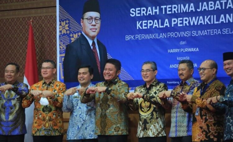 Gubernur Sumsel saat menghadiri Sertijab Kepala Perwakilan BPK RI Sumsel