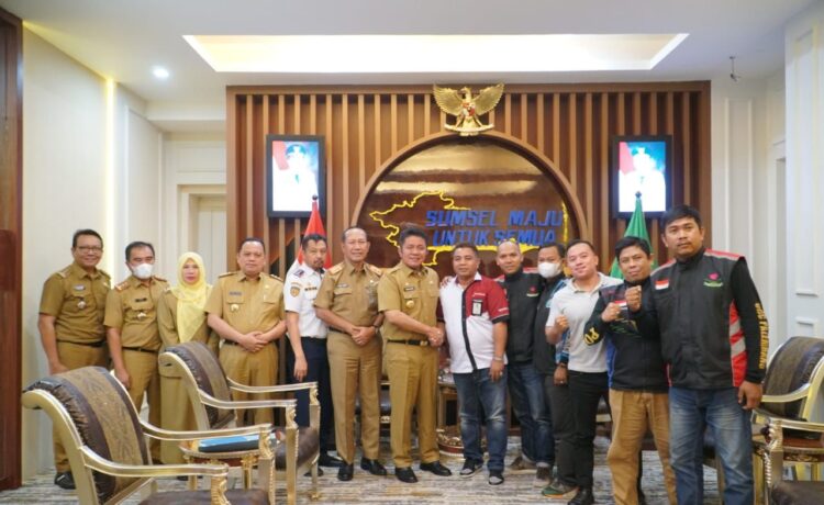 Gubernur Sumsel Herman Deru menerima Audiensi Ketua Umum Persatuan Driver Online (PDO) Sumsel