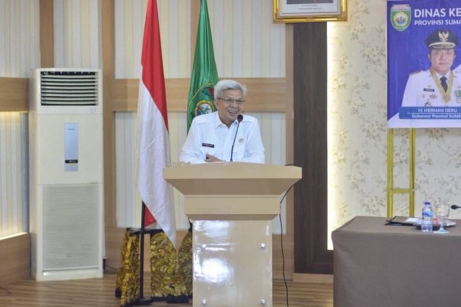 Wakil Gubernur Sumsel H Mawardi Yahya membuka langsung pelatihan implementasi aplikasi Sistem Informasi Kearsipan Dinamis Terintegrasi (Srikandi) bagi seluruh OPD di lingkungan Pemprov Sumsel
