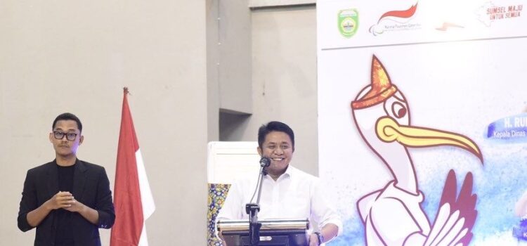 Gubernur Sumsel sambutan saat Opening Ceremony Pekan Paralympic Pelajar Provinsi ke-I, NPCI Sumsel 26-28 September