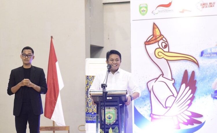 Gubernur Sumsel sambutan saat Opening Ceremony Pekan Paralympic Pelajar Provinsi ke-I, NPCI Sumsel 26-28 September