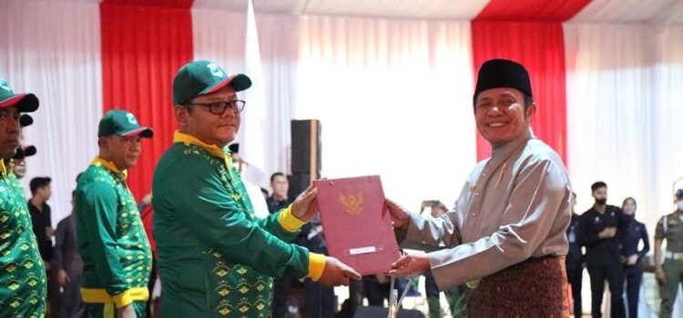 Gubernur Sumsel H Herman Deru melantik Pengurus Kabupaten (Pengkab) Persatuan Olahraga Berkuda Seluruh Indonesia (Pordasi) Musi Banyuasin