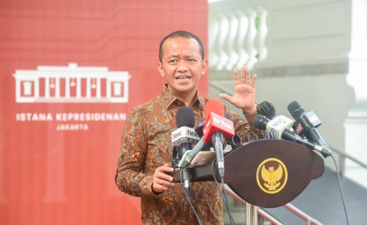 Menteri Investasi/Kepala Badan Koordinasi Penanaman Modal (BKPM) Bahlil Lahadalia