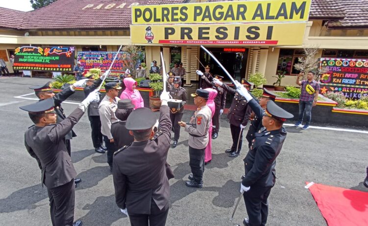 Upacara Pisah Sambut Kapolres Pagaralam, Sabtu (14/1/2023)