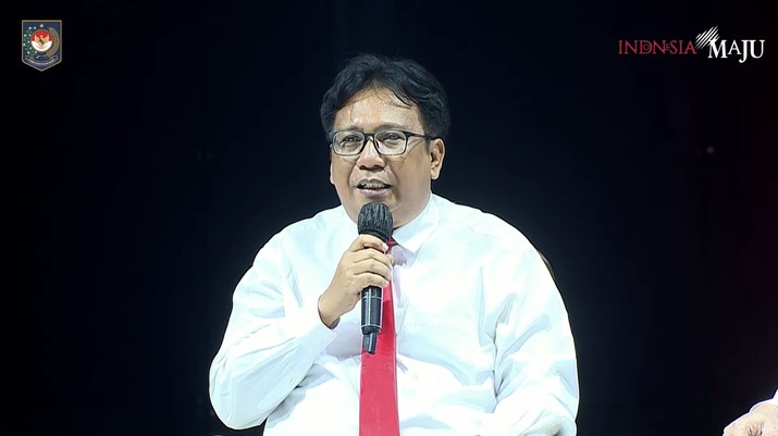 Kepala Badan Pusat Statistik (BPS) Margo Yuwono Dalam Acara Rakornas Kepala Daerah dan FORKOPIMDA Tahun 2023. (Tangkapan Layar Youtube Kemendagri RI)