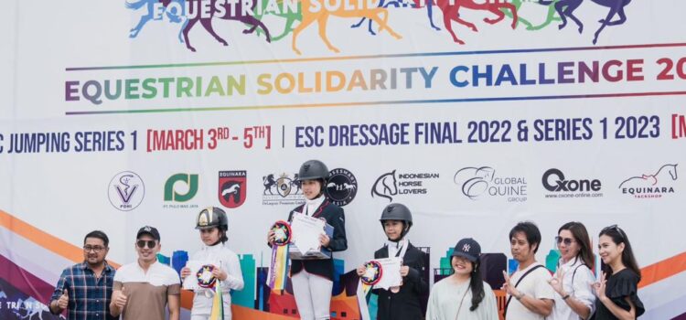 Atlet Equestrian Sumsel berhasil mendulang prestasi pada kejuaraan Equestrian Solidarity Challenge 2023