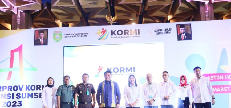 Gubernur Herman Deru usai menghadiri Rapat Kerja Provinsi (Rakerprov) KORMI Sumsel, di Hotel Aston Rabu (8/3) siang