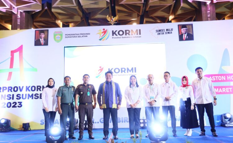 Gubernur Herman Deru usai menghadiri Rapat Kerja Provinsi (Rakerprov) KORMI Sumsel, di Hotel Aston Rabu (8/3) siang