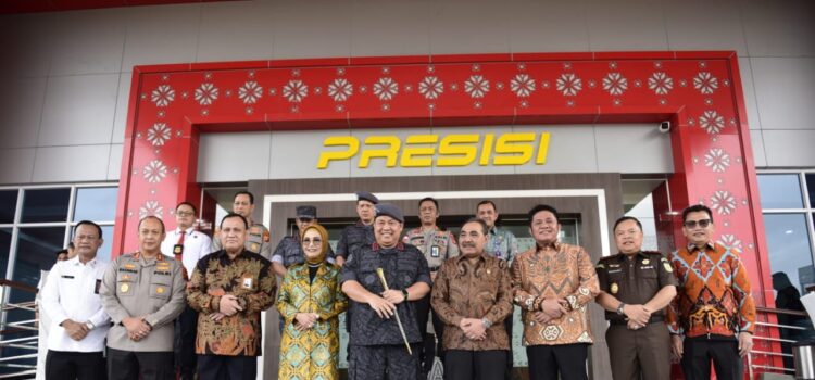 Gubernur Sumsel Herman Deru saat menghadiri dialog publik  bertajuk  War On Drugs, Rabu (1/3) di  Gedung Presisi Polda Sumsel