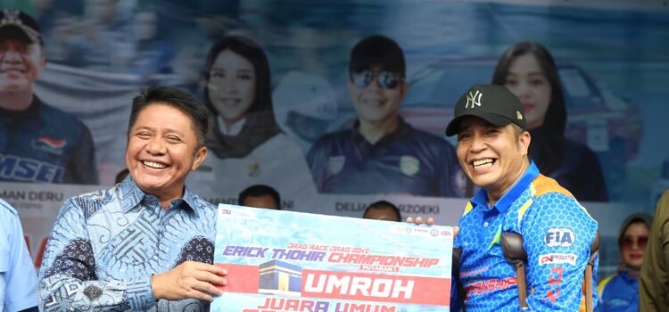 Gubernur Sumsel Herman Deru saat membuka dengan resmi Kejuaraan Drag Race dan Drag Bike Erick Tohir Championship Putaran 1 bertempat di Jakabaring Sport City, Sabtu (18/3) pagi