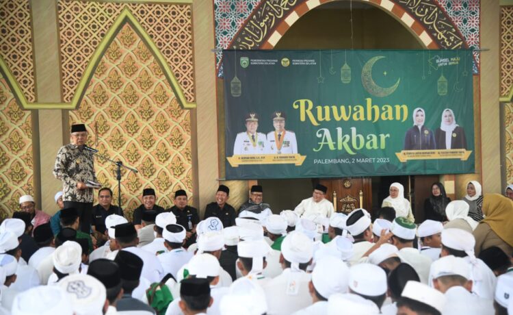 Wakil Gubernur Sumsel H. Mawardi Yahya saat sambutan di Pondok Pesantren Aulia Cendikia