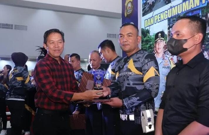 Polres Pagaralam saat menerima penghargaan sebagai juara 2 kawasan tertib lalu lintas (KTL) tahun 2023