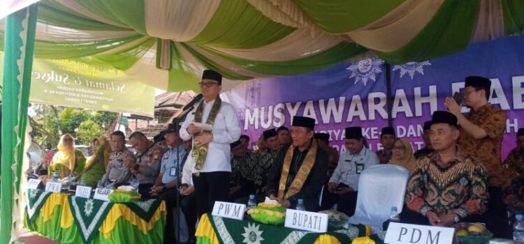 Bupati Empat Lawang Joncik Muhammad membuka secara resmi Musyawarah Daerah Muhammadiyah dan Aisyiyah IV