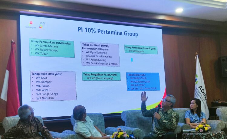 Komisaris Utama PT SEG Arwin Novansyah, saat FGD yang digelar Asosiasi Daerah Penghasil Migas dan Energi Baru Terbarukan, di Jakarta, Kamis (6/4).
