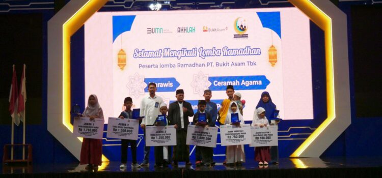 PT Bukit Asam Tbk (PTBA) menggelar lomba hafalan surat pendek untuk siswa-siswii SD sederajat