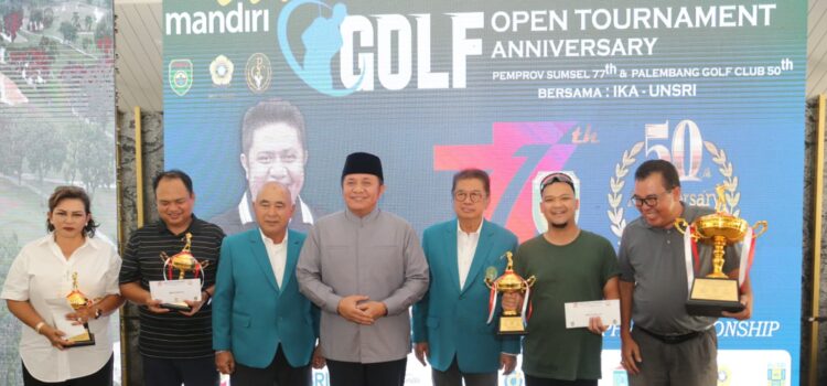 Gubernur Sumsel H Herman Deru melantik Dewan Pengurus Palembang Golf Club (PGC)  Masa Bakti 2023-2028 di The Royal PGC Golf Lounge, Minggu (21/5).