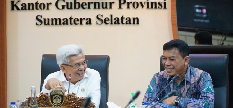 Wakil Gubernur Sumsel H Mawardi Yahya menerima audiensi rombongan Direktorat Koordinasi dan Supervisi KPK RI, Kamis (11/5/2023) siang
