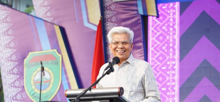 Wakil Gubernur Provinsi Sumatera Selatan (Sumsel) H. Mawardi Yahya saat penutupan Sriiwjaya EXPO 2023