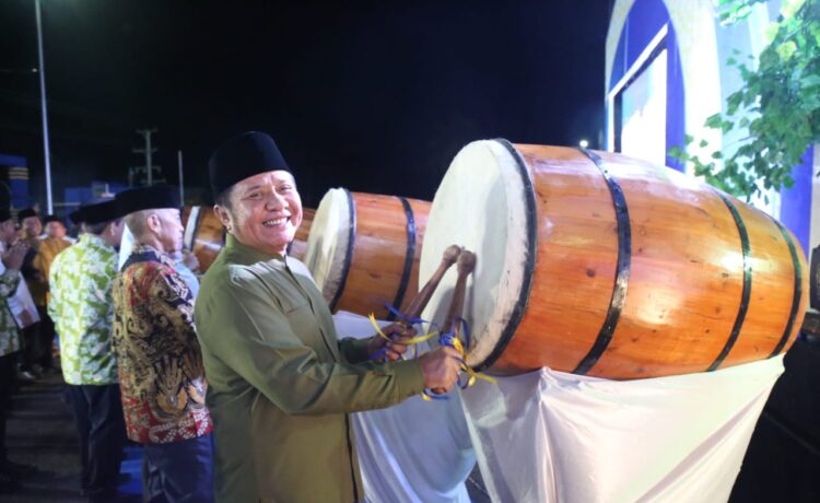 Herman Deru ketika membuka STQH XXVII tingkat provinsi di Taman Olahraga Megang Kota Lubuklinggau, Rabu (17/5) malam.