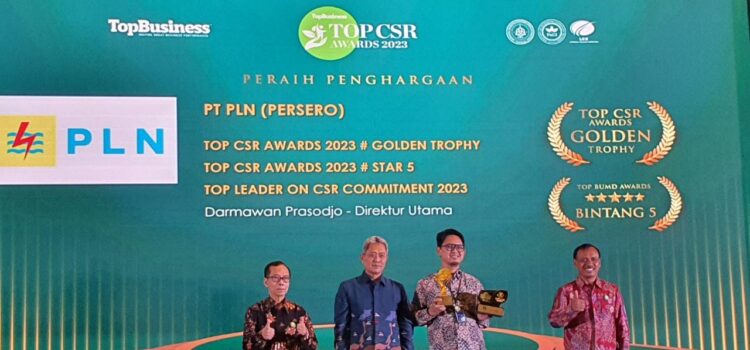 PLN memboyong 39 penghargaan TOP CSR Awards 2023.
