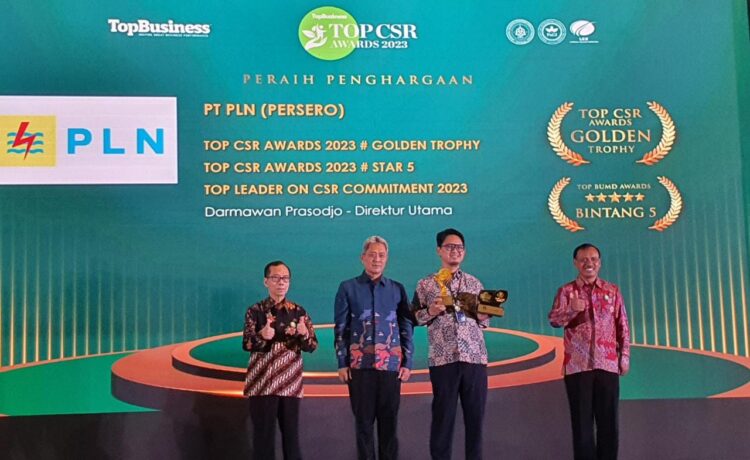 PLN memboyong 39 penghargaan TOP CSR Awards 2023.