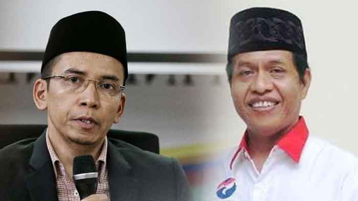 Ketua Harian Dewan Pimpinan Pusat (DPP) Partai Perindo, Tuan Guru Bajang (TGB) dan Ketua Dewan Perwakilan Wilayah Partai Persatuan Indonesia (DPW Perindo) Sumsel, Febuar Rahman SH MH
