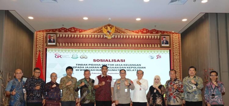 Sosialisasi tentang Tindak Pidana Sektor Jasa Keuangan kepada Jajaran Kejaksaan dan Kepolisian di Wilayah Hukum Sumatera Selatan, Palembang, Selasa (19/9/2023)