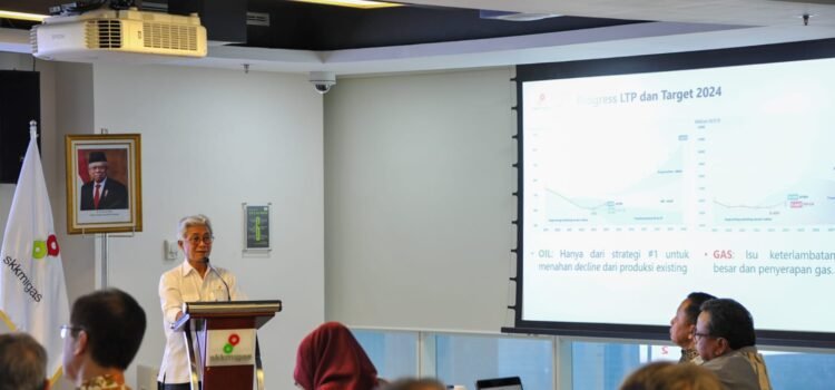 Kepala SKK Migas, Dwi Soetjipto saat Rapat Kerja SKK Migas Tahun 2023